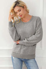 Round Neck Long Sleeve Sweater