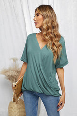 Surplice Half Sleeve T-Shirt