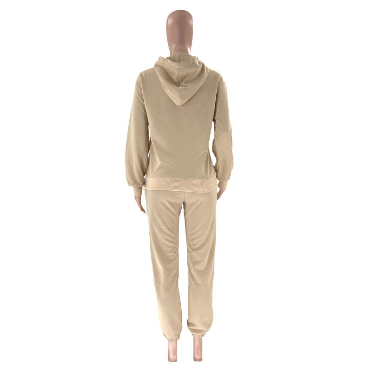 Pullover Long-Sleeved Hoodie & Tie Pocket Pants Sets