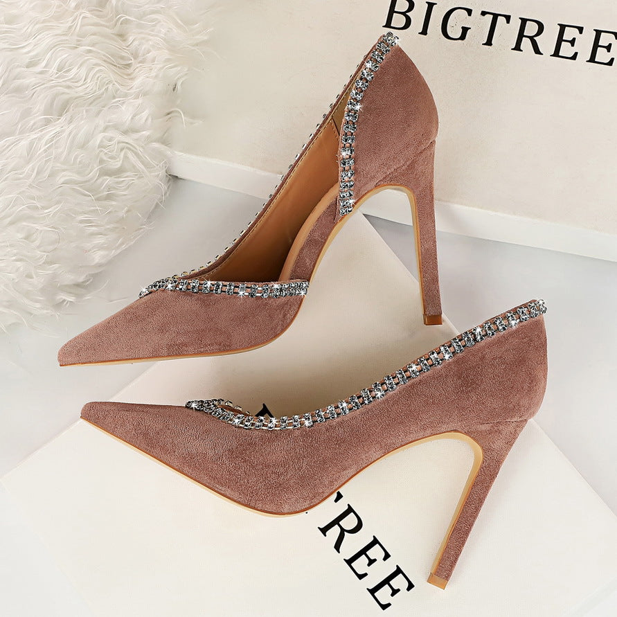 Boss Lady Suede Heels