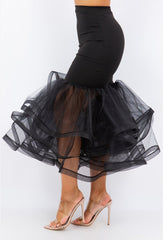 Tiered Midi Skirt