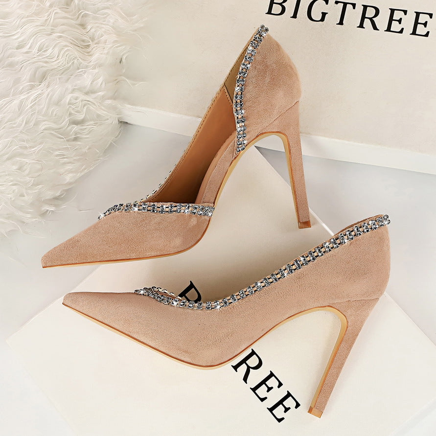 Boss Lady Suede Heels