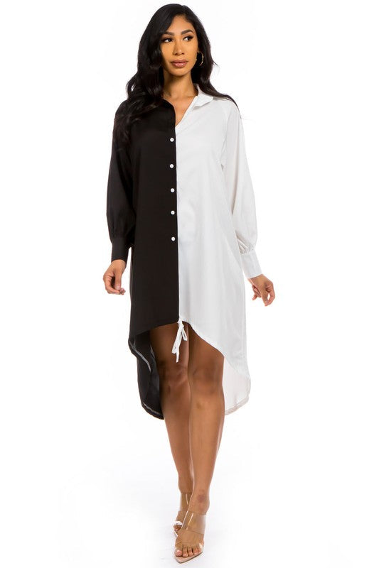 SMILE BIG SHIRT DRESS