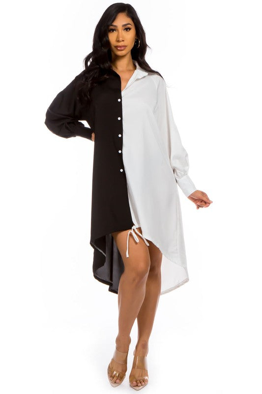 SMILE BIG SHIRT DRESS