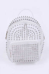 Clear Studded Iconic Backpack