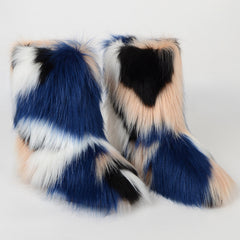 Warm and Furry Faux Snow Boots