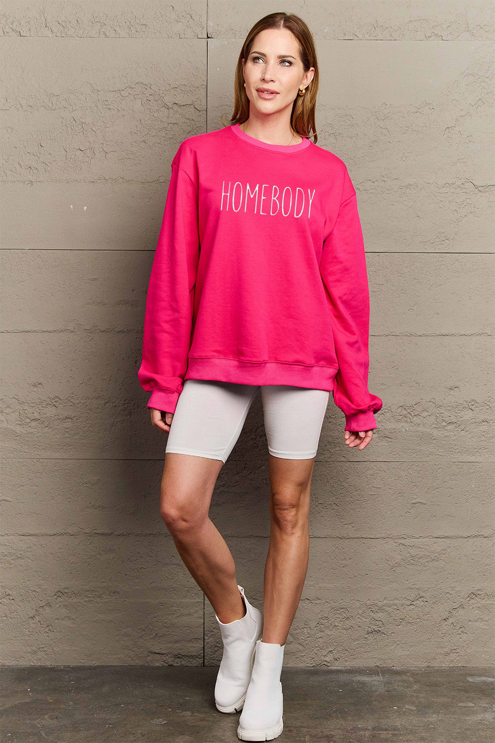 Full Size HOMEBODY Graphic Sweatshirt