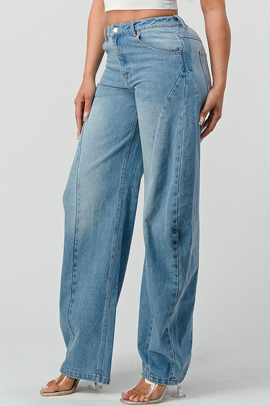 Athena Wide Leg Denim Jeans