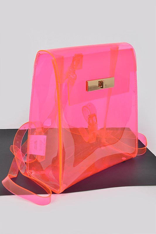 Clear Transparent Iconic Backpack