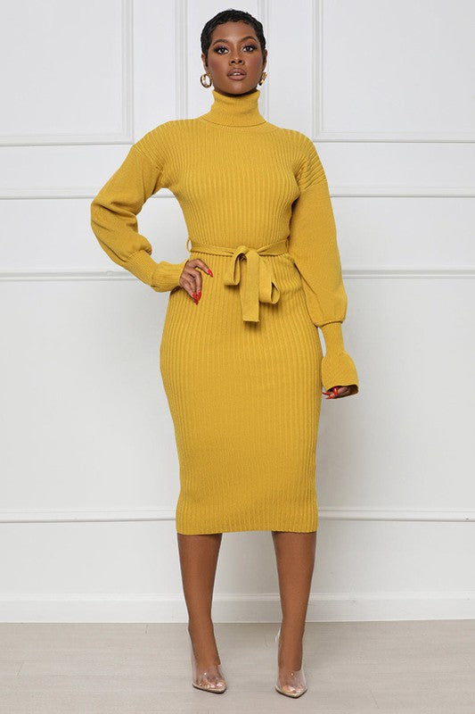 ASK ME ANYTHING SWEATER DRESS