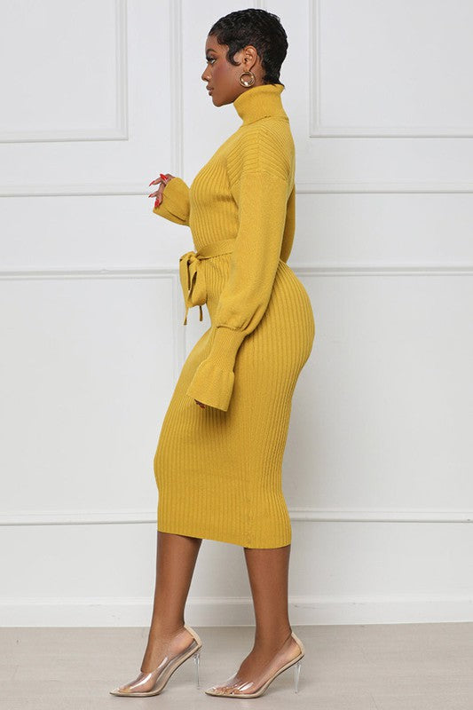 ASK ME ANYTHING SWEATER DRESS