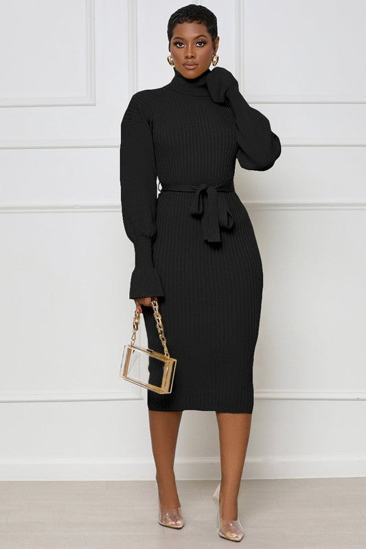 ASK ME ANYTHING SWEATER DRESS