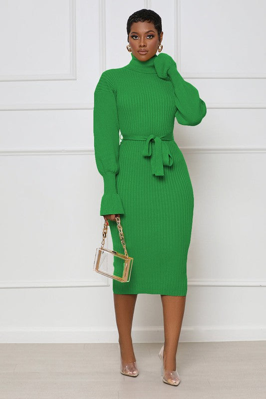 ASK ME ANYTHING SWEATER DRESS