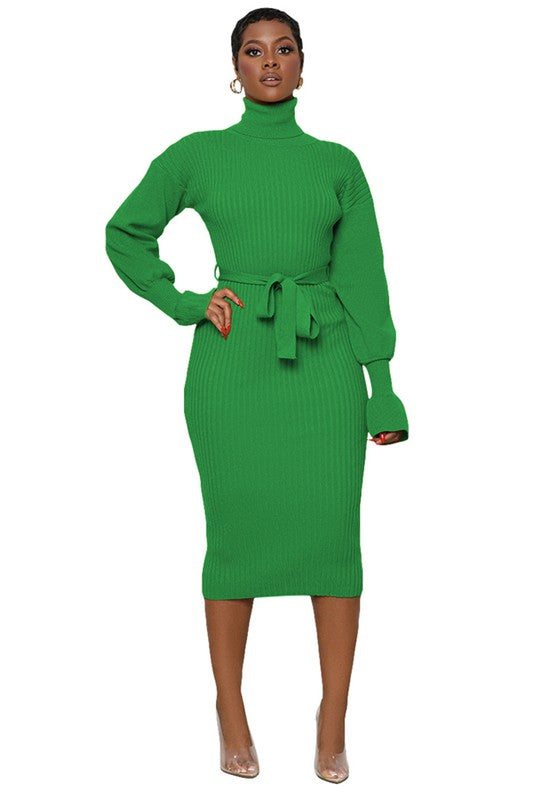 ASK ME ANYTHING SWEATER DRESS