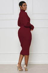 ASK ME ANYTHING SWEATER DRESS