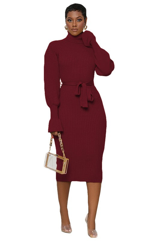 ASK ME ANYTHING SWEATER DRESS