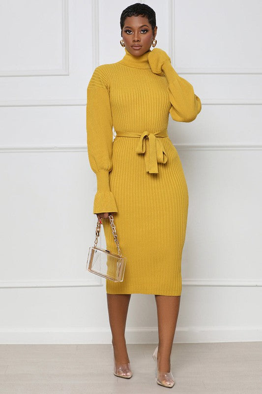 ASK ME ANYTHING SWEATER DRESS