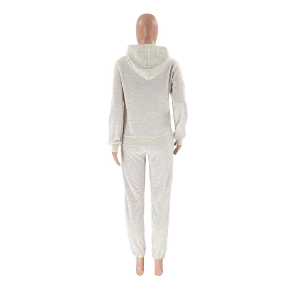 Pullover Long-Sleeved Hoodie & Tie Pocket Pants Sets