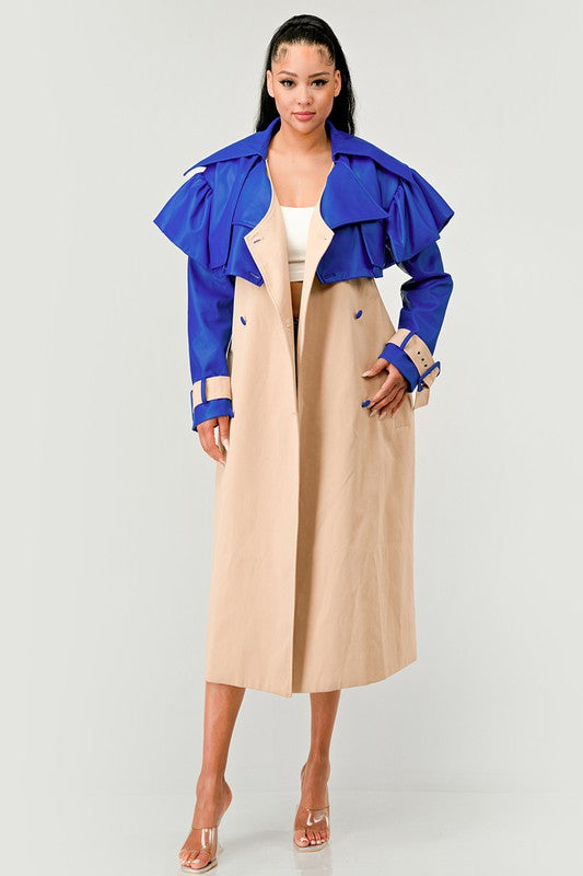 DREAMY DAMSEL FALL CHIC TRECH COAT