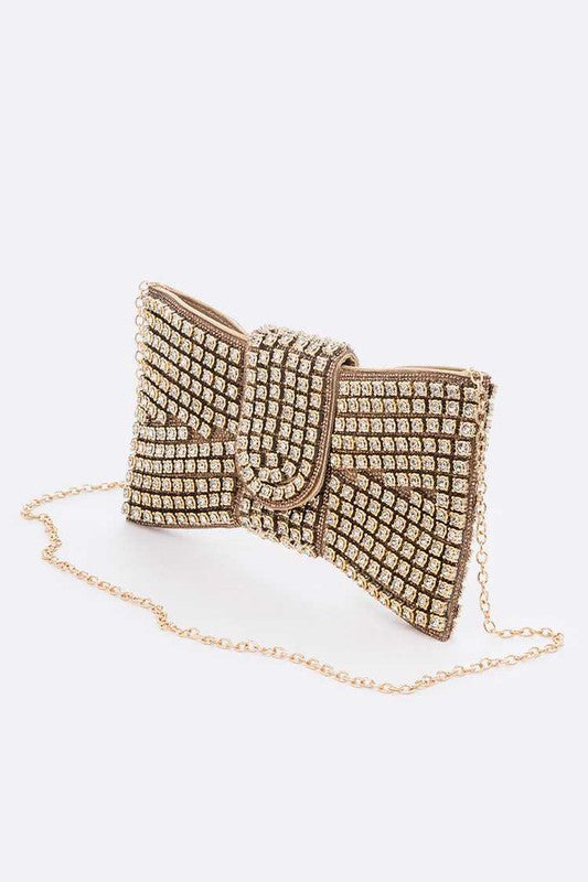 Rhinestone Bowtie Iconic Clutch Bag