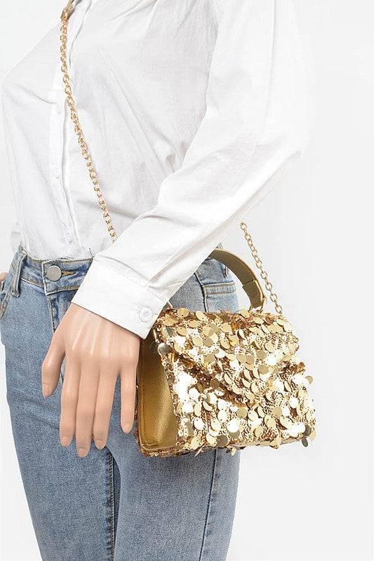 Sequins Crossbody Swing Bag