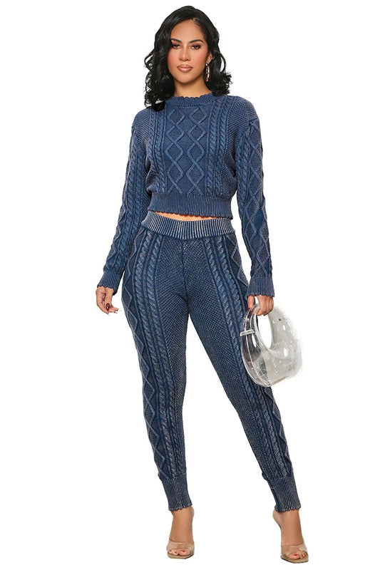 SHOWSTOPPER 2PC SWEATER PANTS SET