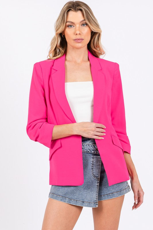 Classy Open-Front Casual Blazer