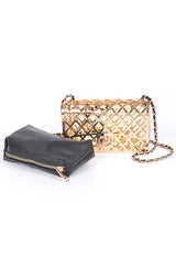 Flawless 2 In 1 Metal Cage Iconic Shoulder Bag