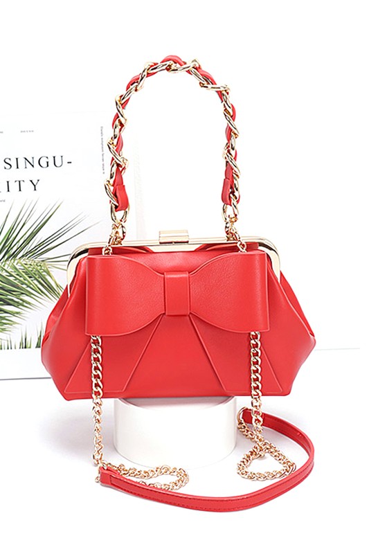 Bow Tie Top Handle Convertible Swing Bag