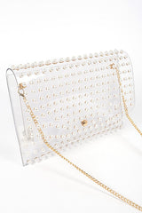 Pearl Studs Convertible Envelope Stadium Bag