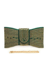 Rhinestone Bowtie Iconic Clutch Bag