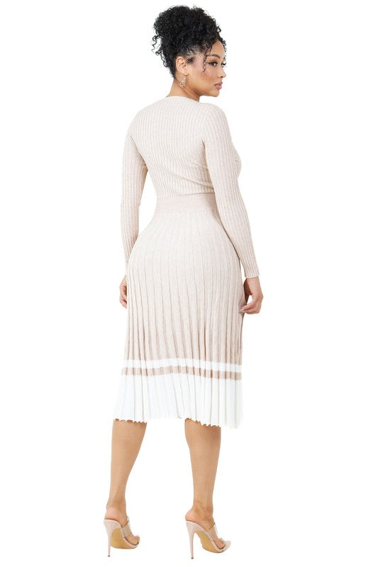 HANDLING BUSINESS LONG MAXI KNIT DRESS