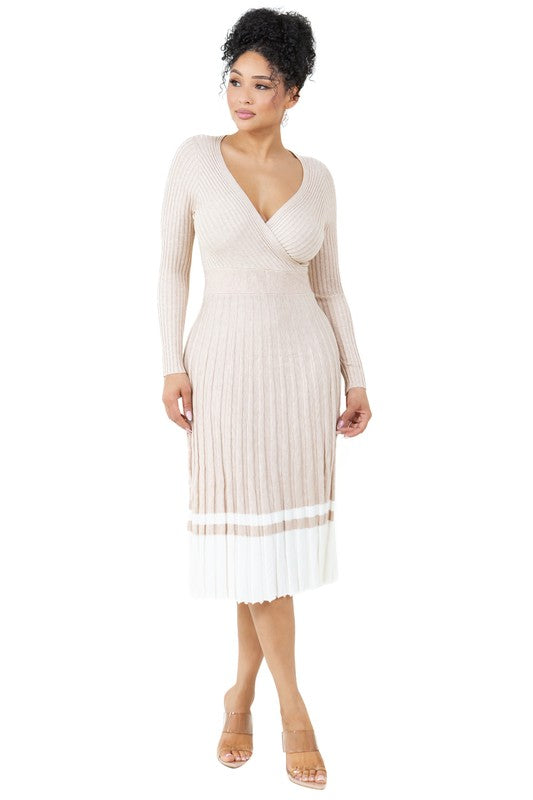 HANDLING BUSINESS LONG MAXI KNIT DRESS