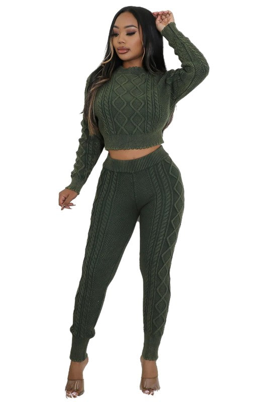 SHOWSTOPPER 2PC SWEATER PANTS SET