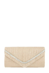 Glitter Pleated Crossbody Bag