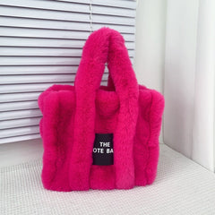 Designer Faux Fur Tote Bag