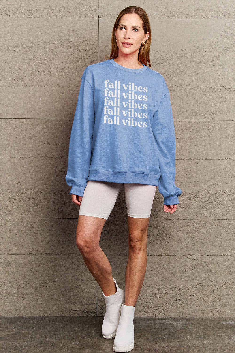 Full Size FALL VIBES Graphic Sweatshirt