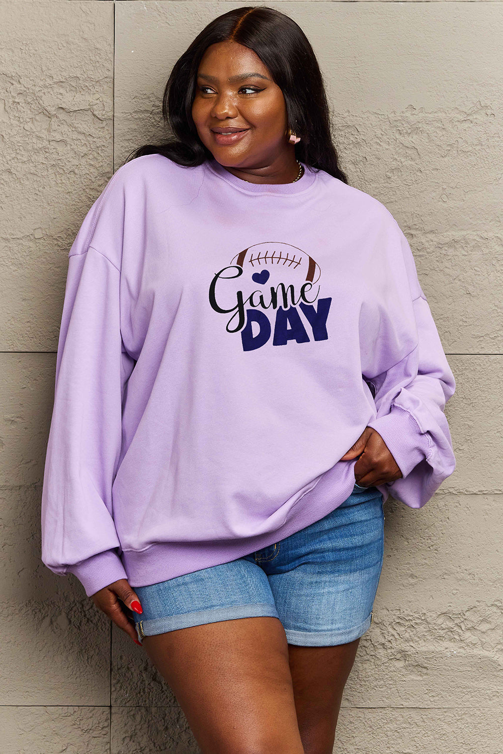 Drop Shoulder Graphic Sweatshirt