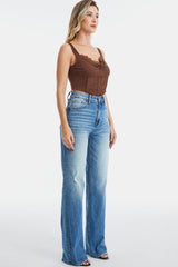 Ultra High-Waist Gradient Bootcut Jeans