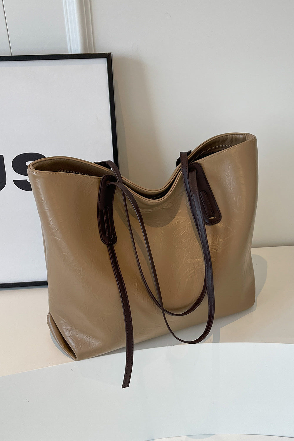 PU Leather Tote Bag