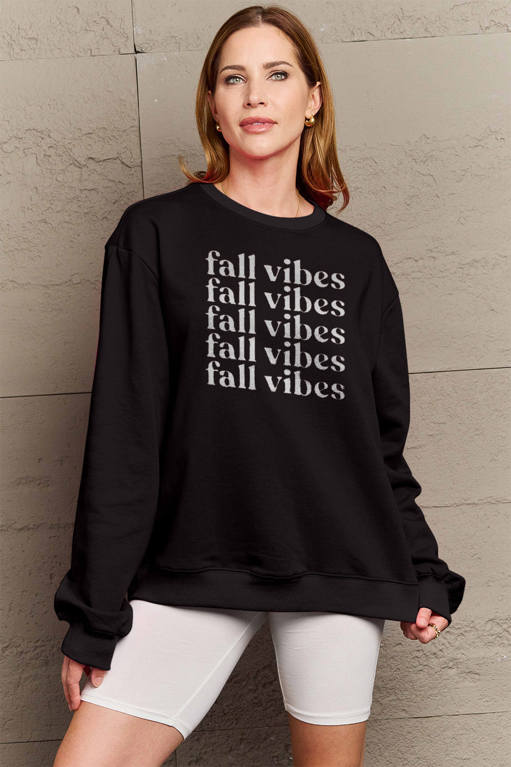 Full Size FALL VIBES Graphic Sweatshirt