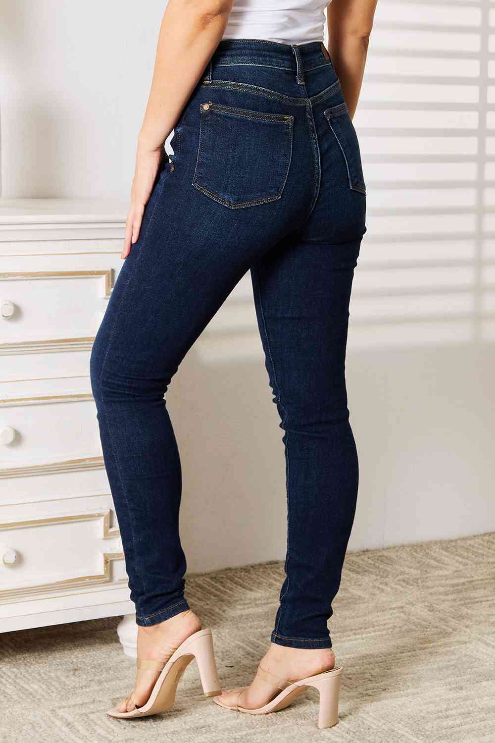 Full Size Skinny Jeans with Pockets