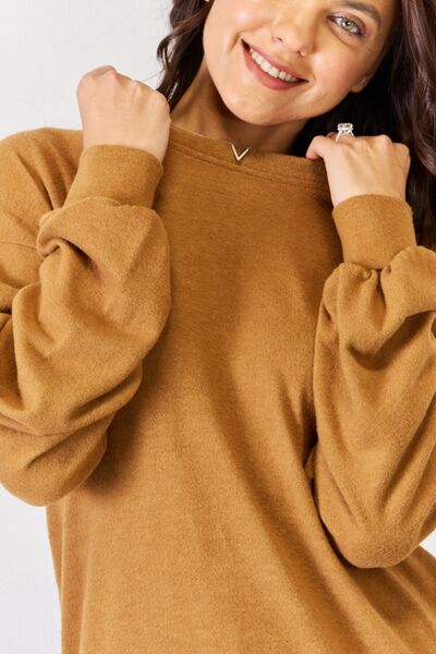 Round Neck Long Sleeve Top