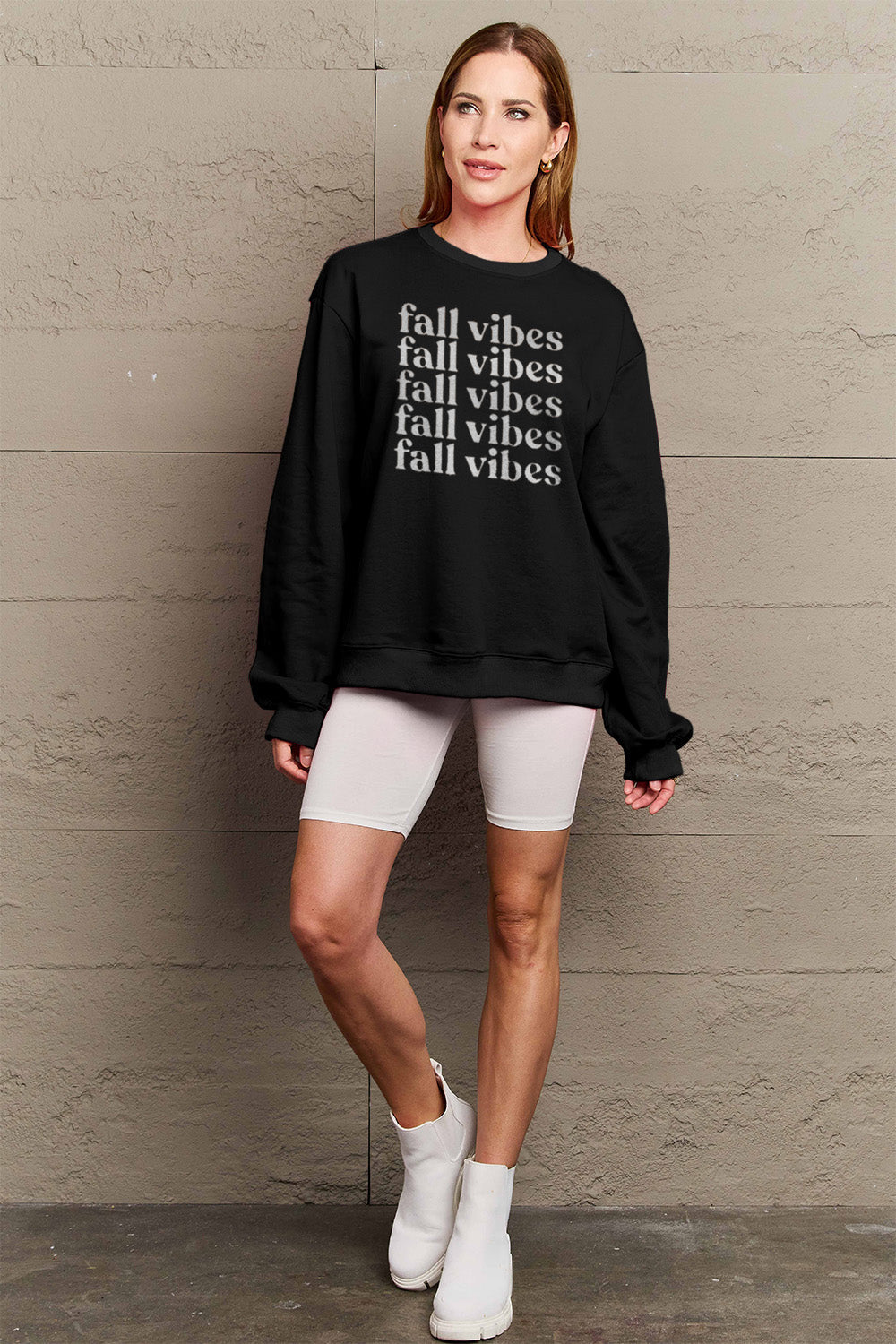 Full Size FALL VIBES Graphic Sweatshirt