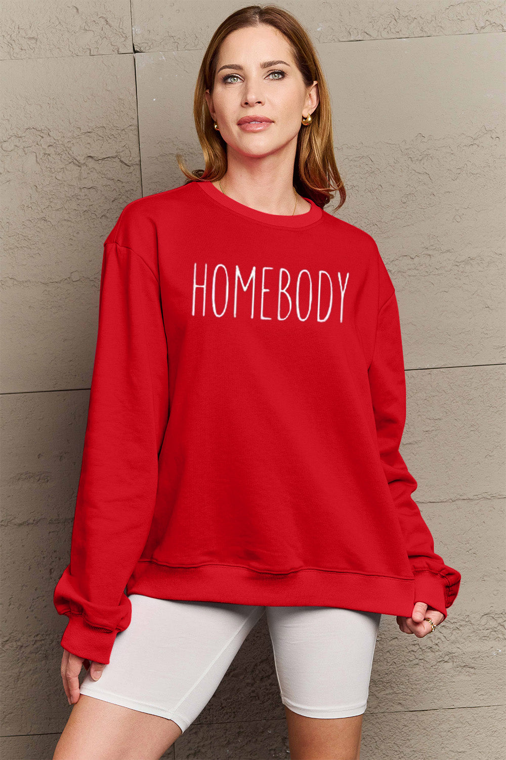 Full Size HOMEBODY Graphic Sweatshirt