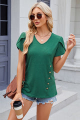 V-Neck Short Sleeve T-Shirt