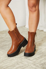 In too Deep Side Zip Platform Boots