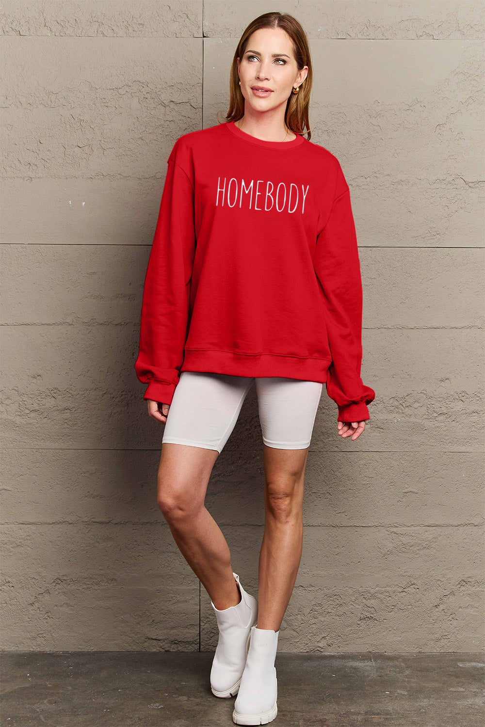 Full Size HOMEBODY Graphic Sweatshirt