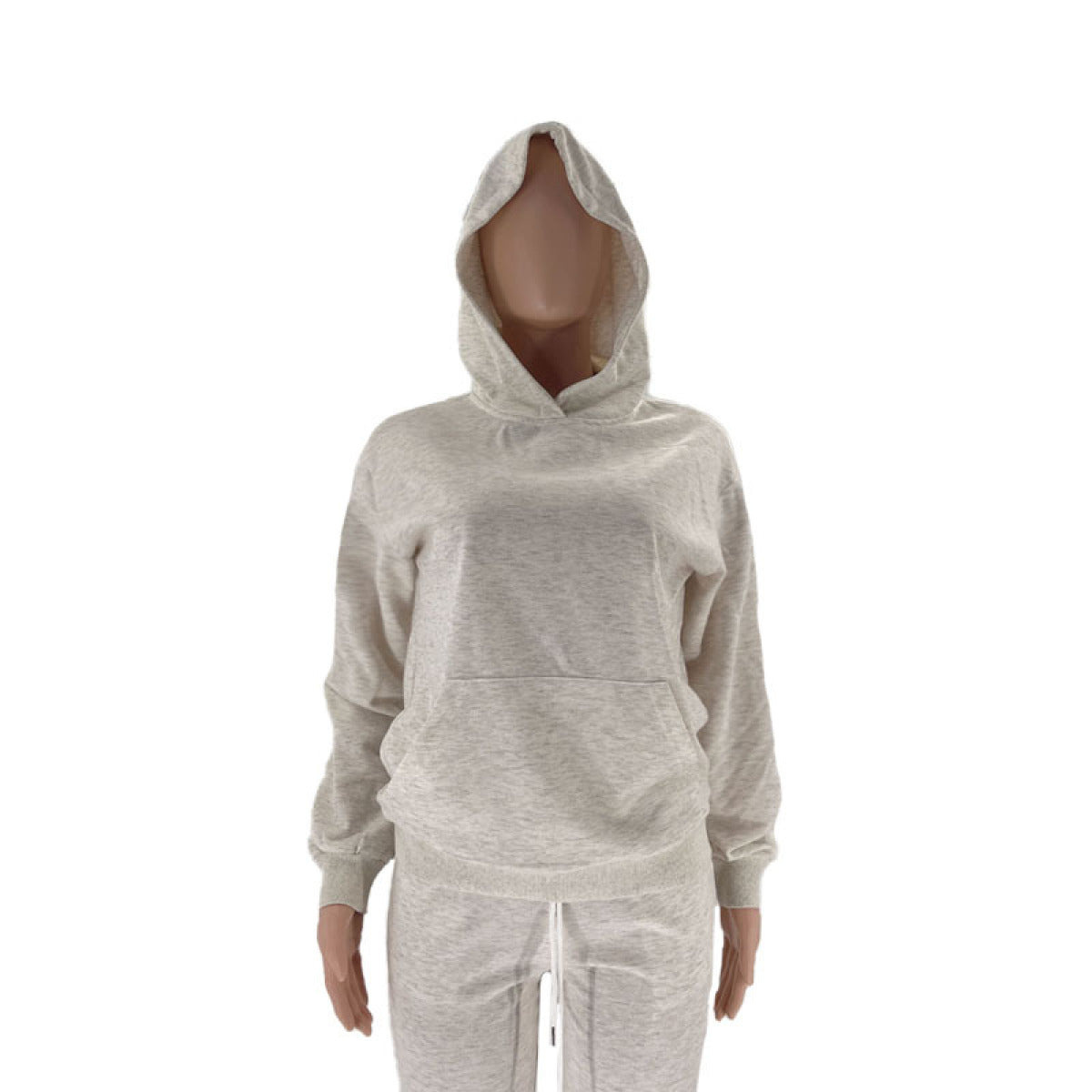 Pullover Long-Sleeved Hoodie & Tie Pocket Pants Sets