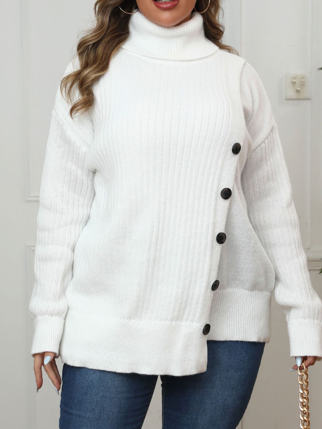 Turtleneck Long Sleeve Sweater